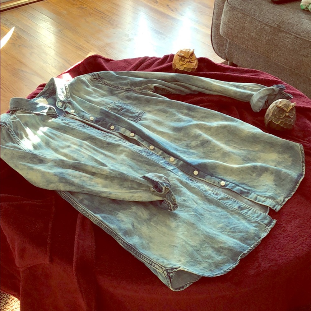 Long sleeve and long jean shirt